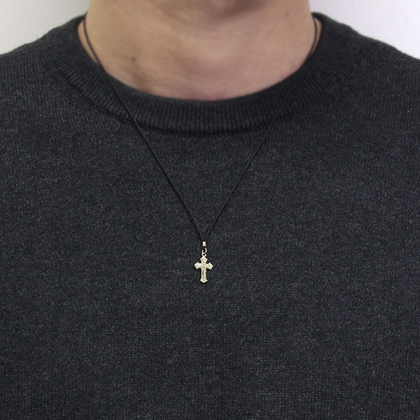 SYMPATHY OF SOUL 1940's Sixpence Cross Cord Necklace【数量限定】［30%OFF］