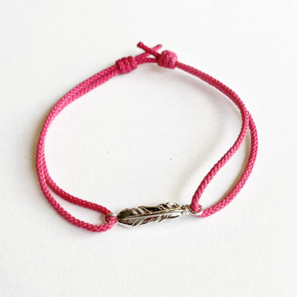 SYMPATHY OF SOUL Mini Feather Cord Bracelet & Anklet [50%OFF]