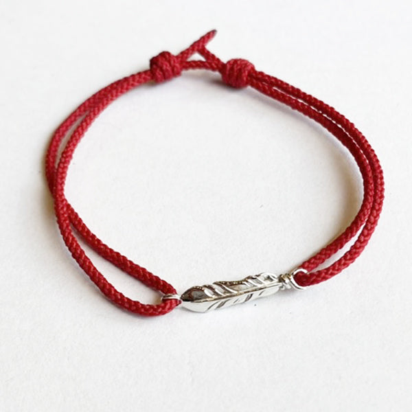 SYMPATHY OF SOUL Mini Feather Cord Bracelet & Anklet [50%OFF]