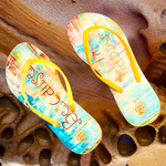 Moeloco (モエロコ) Flip-Flop Beach Sandal　BE HAPPY