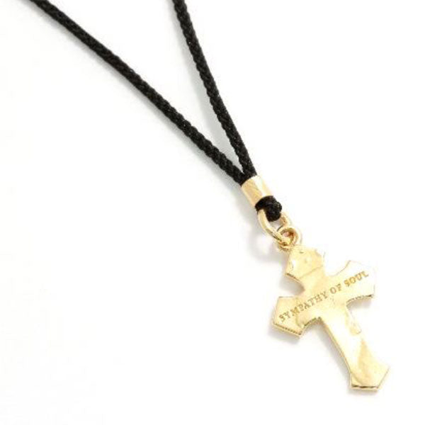 SYMPATHY OF SOUL 1940's Sixpence Cross Cord Necklace【数量限定】［30%OFF］