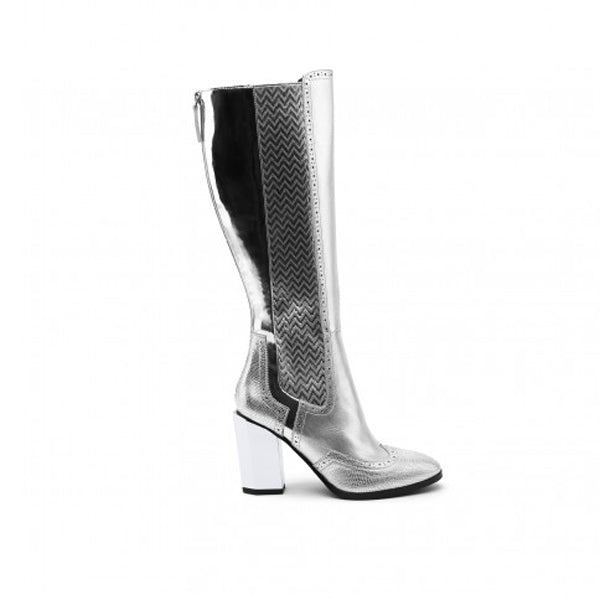 UNITED NUDE Tetra Knee Boot Silver